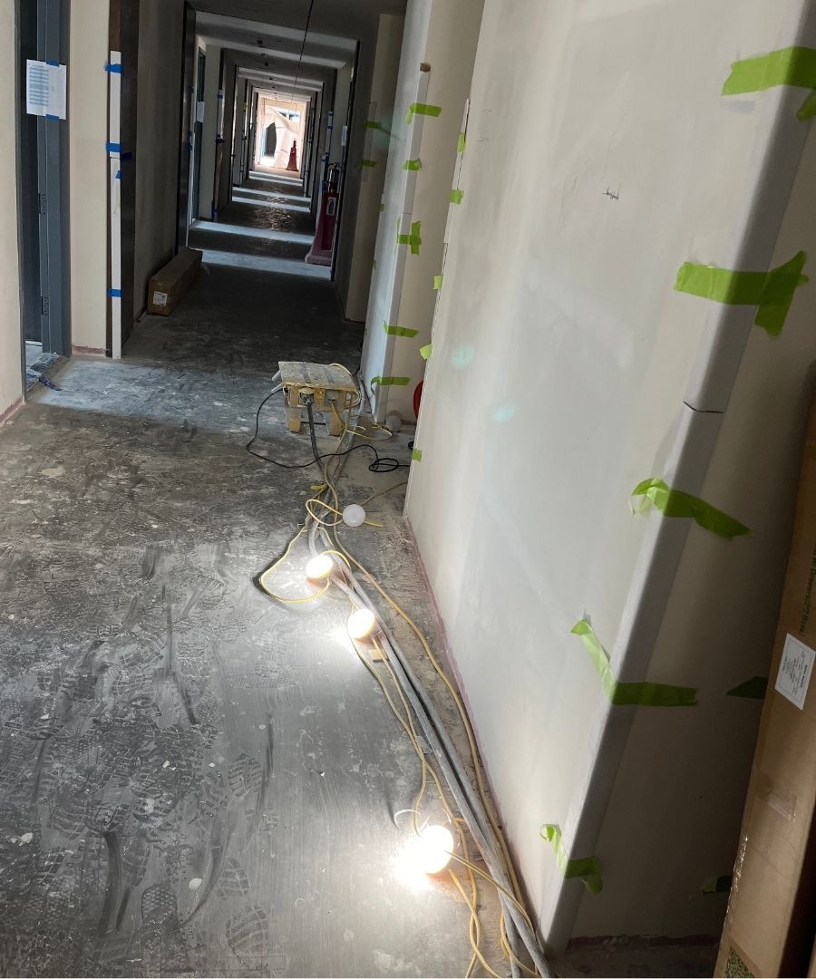 Inadequate job site lighting